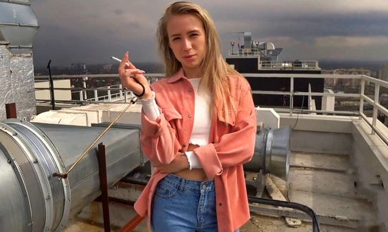 Свидание на крыше с видом на Москву закончилось отсосом!